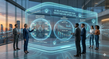 AI helps businesses run smoother and spend less